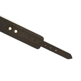 Samurai: Thick Leather Collar with Leash