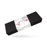 Packaging of LIEBE SEELE white and pink leather flogger whip from Fairy Leather collection, displaying product image and specifications in English and Japanese