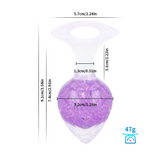 Heart-shaped Crystal Anal Plug - Purple