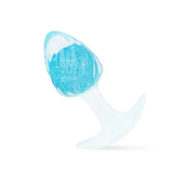 Icecream-shaped Crystal Anal Plug - Blue