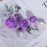 Heart-shaped Crystal Anal Plug - Purple