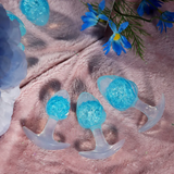 Icecream-shaped Crystal Anal Plug - Blue