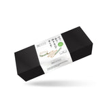 LIEBE SEELE Fairy collection packaging for white and green leather bondage collar with chain leash, showcasing modern design and product illustration