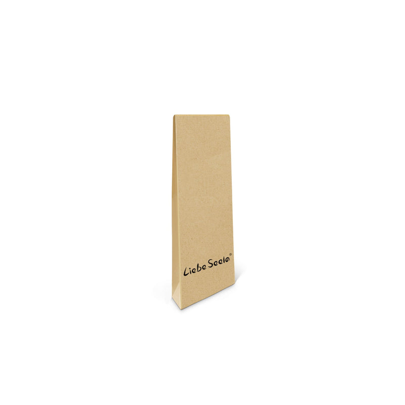 Eco-friendly recycled leather spanking paddle packaging from Liebe Seele Black Bond collection