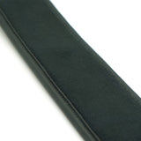 Close-up view of rose gold leather collar with detailed stitching and luxurious texture, from the Rose Gold Memory collection designed for bondage play