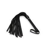 Black neoprene flogger for BDSM beginners included in Bound You Essentials Bondage Kit