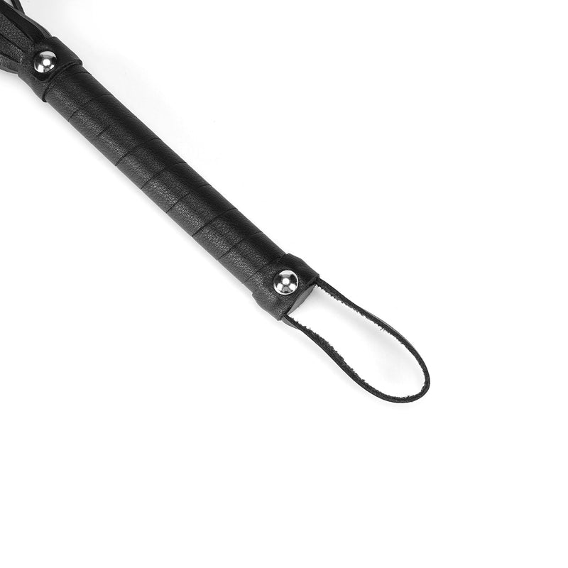 Eco-friendly leather flogger from Black Bond collection for BDSM play