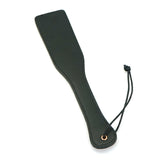 Rose gold leather spanking paddle with wrist loop for BDSM impact play, from LIEBE SEELE Rose Gold Memory collection
