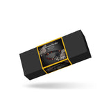 Victorian Garden bondage ball gag packaging featuring red and black lace design, detailed description and bar code