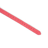 Pink leather strap with rose gold buckle holes for BDSM ball gag from Angel's & Demon's Kiss collection
