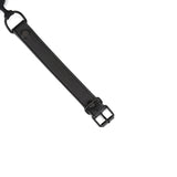 Black faux leather strap with buckle from vegan-friendly bondage ball gag set