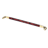 Victorian Garden lace and vegan leather spreader bar with golden hardware for BDSM play