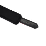 Victorian Garden vegan-friendly lace and velvet thigh cuff with plush lining and vintage copper buckle