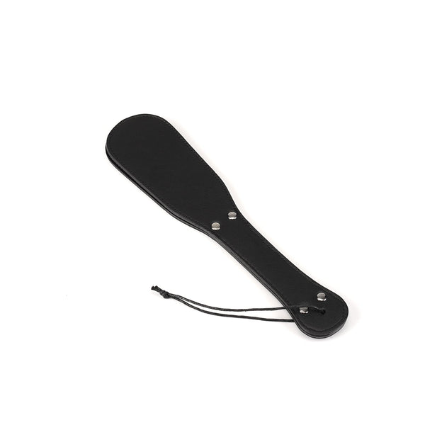 Eco-friendly recycled leather spanking paddle from Black Bond collection for BDSM play