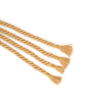 Khaki cotton shibari rope flogger from Bound You II collection for BDSM impact play.