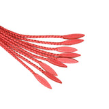 Cherry blossom pink leather cat o' nine tails flogger from Angel's & Demon's Kiss Bondage collection.