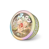 LIEBE SEELE Beginner's Bondage Kit in Macaron Electric Yellow featuring anime-style illustration on round tin packaging