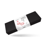 Packaging of LIEBE SEELE Pink Dream Leather Thigh Cuffs with Japanese script, emphasizing premium quality and modern design