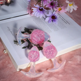 Icecream-shaped Crystal Anal Plug - Pink