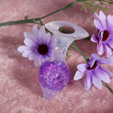 Heart-shaped Crystal Anal Plug - Purple