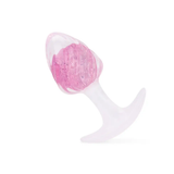 Icecream-shaped Crystal Anal Plug - Pink
