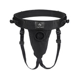 Wine Red: Brief Strap-on Harness with Silicone Dildo