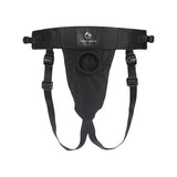 Wine Red: Brief Strap-on Harness with Silicone Dildo