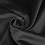 Close-up of black velvet fabric for BDSM storage bag, showing texture and quality
