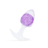 Icecream-shaped Crystal Anal Plug - Purple