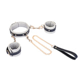 FLASH RETAIL Collection: The Adjustable Multi-Leather Complete Set | Cuffs & Collar with Leash