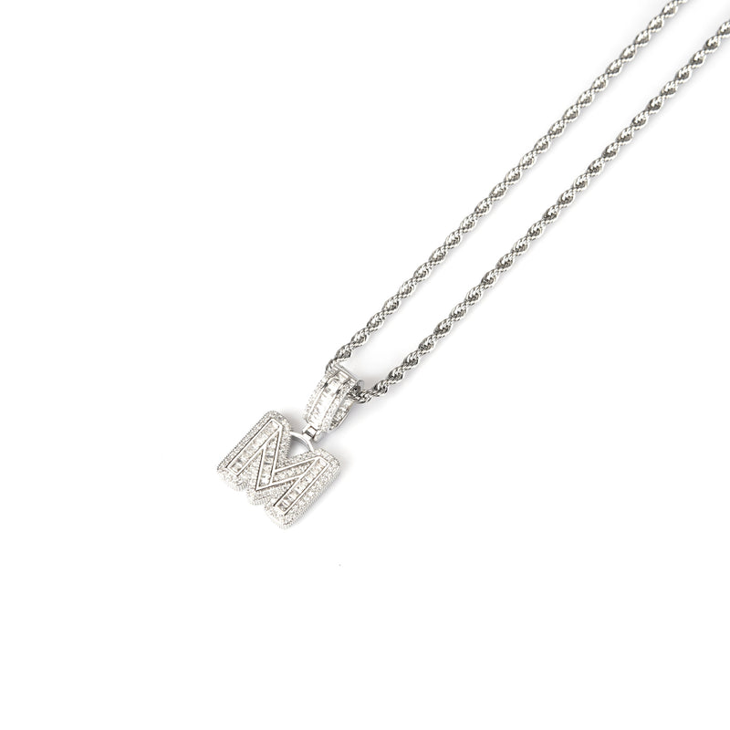 Necklace with Letter M Pendant