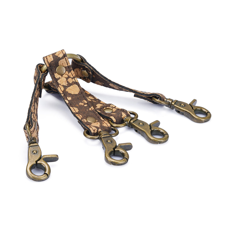 Eco-friendly vegan fetish SM Cafe hogtie with coffee grounds and cork material and antique bronze hardware