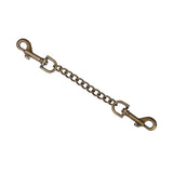 Antique bronze handcuff spreader bar with clasps for secure bondage play, compatible with Vegan Fetish SM Cafe Handcuffs
