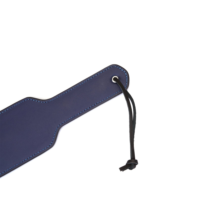 Cerulean Dominion: Blue Leather Paddle