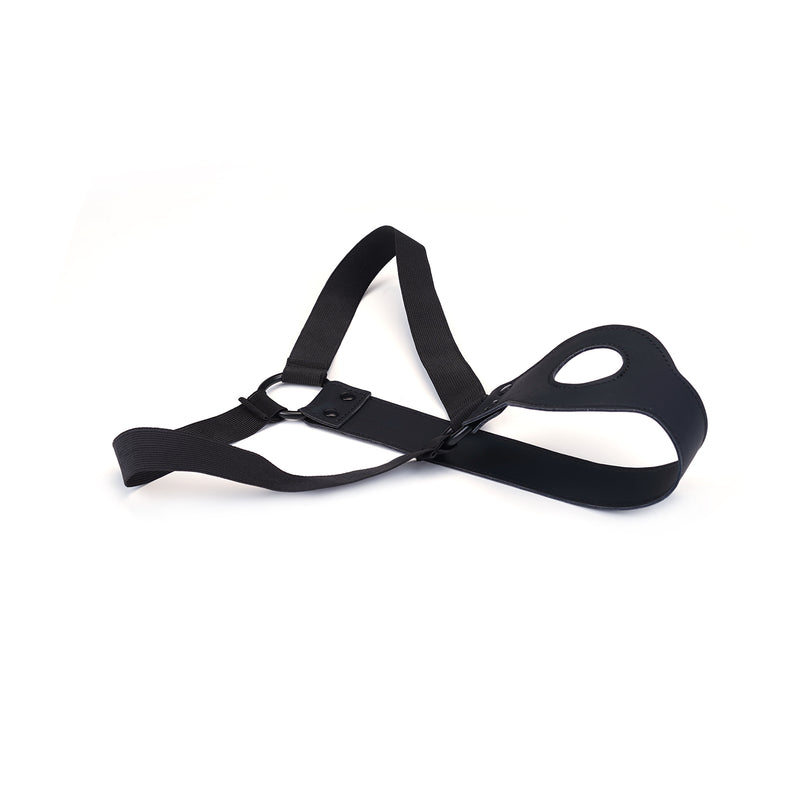 Vegan leather strap-on harness from the LIEBE SEELE Vegan Fetish collection, designed for both male and female use