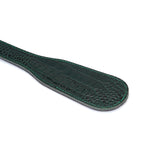 Limited Edition: Crocodile-effect Dark Green- Leather Paddle