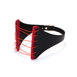 Punishing Harness: Scarlet & Obsidian Bondage Strings