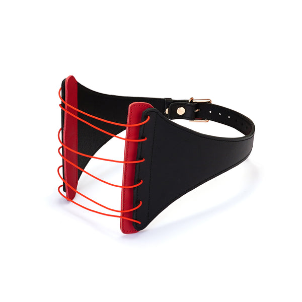 Punishing Harness: Scarlet & Obsidian Bondage Strings