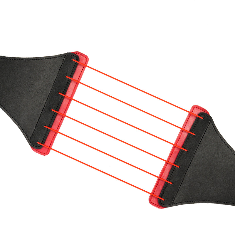 Punishing Harness: Scarlet & Obsidian Bondage Strings