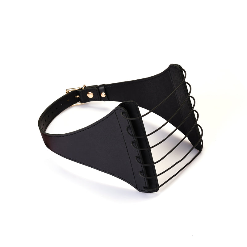 Punishing Harness: Scarlet & Obsidian Bondage Strings
