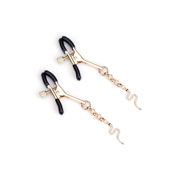 Glittering Serpent Nipple Clamps (Two Pieces A Set)
