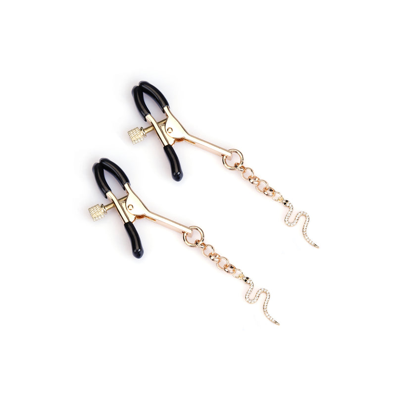 Glittering Serpent Nipple Clamps (Two Pieces A Set)