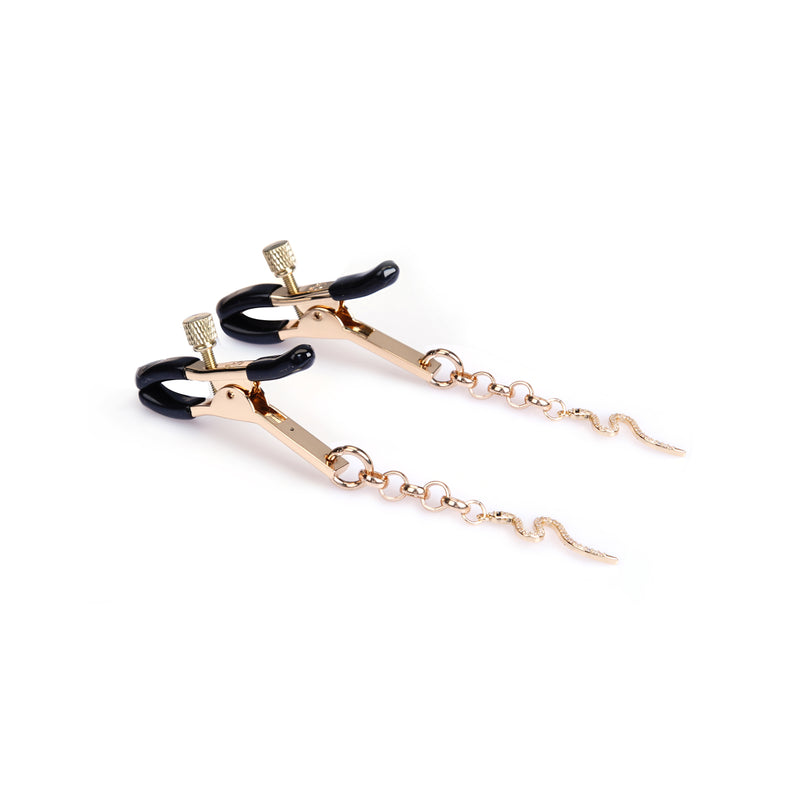 Glittering Serpent Nipple Clamps (Two Pieces A Set)