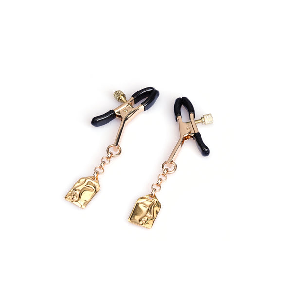 Gilded Vintage Geometric Nipple Clamps (Two Pieces A Set)