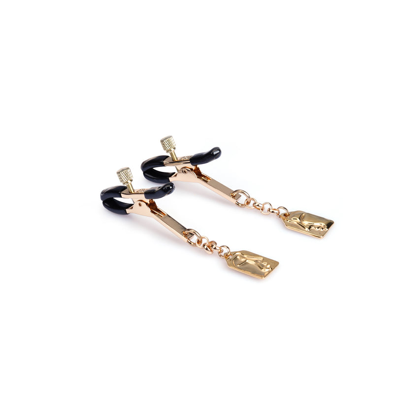 Gilded Vintage Geometric Nipple Clamps (Two Pieces A Set)