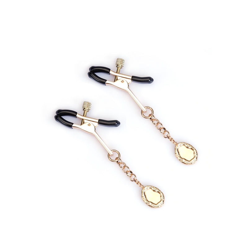Gilded Vintage Geometric Nipple Clamps (Two Pieces A Set)