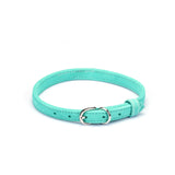 Liebe Seele lake blue premium suede choker with O-ring for fashion and SM play