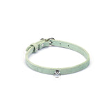 Liebe Seele premium suede choker in light green with O-ring for fashion and BDSM play