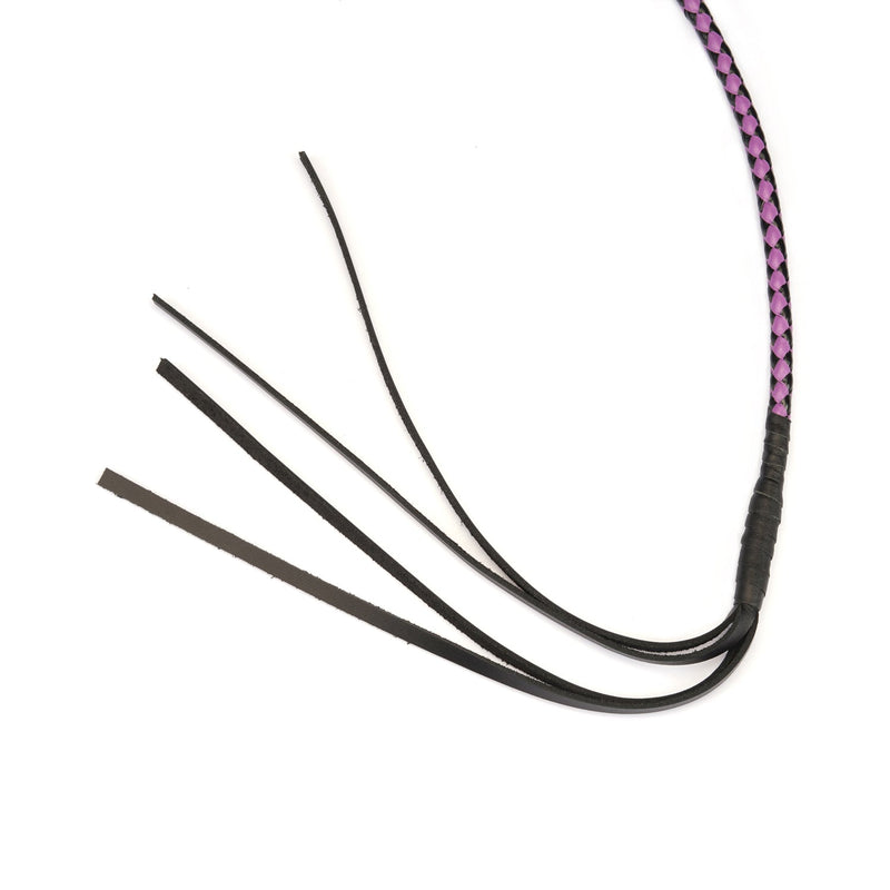 Japanese Professional Dominatrix Customized Bull Whip-Purple/Black