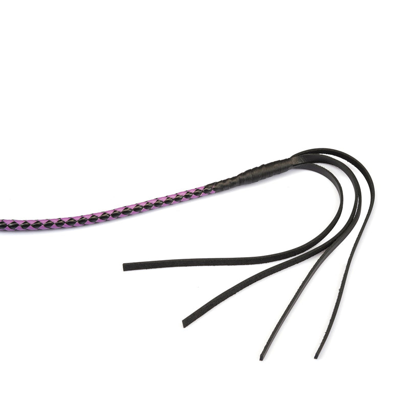 Japanese Professional Dominatrix Customized Bull Whip-Purple/Black